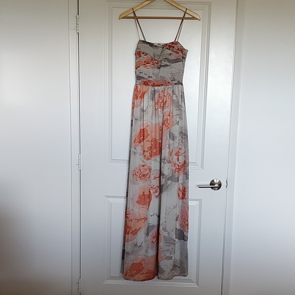Floral maxi dress /bridesmaids dress - Medium